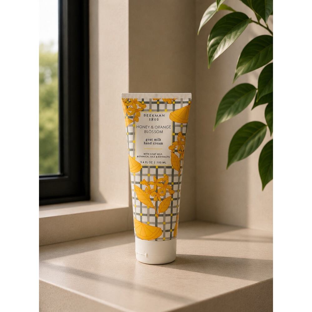 $24 New Beekman 1802 Honey & Orange Blossom Goat Milk Hand Cream 3.4oz Sealed